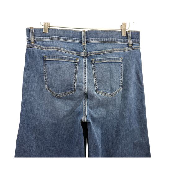 SPANX Seamed Front Wide Leg Jeans Vintage Indigo High Rise Stretch Denim Sz XL - Picture 6 of 12